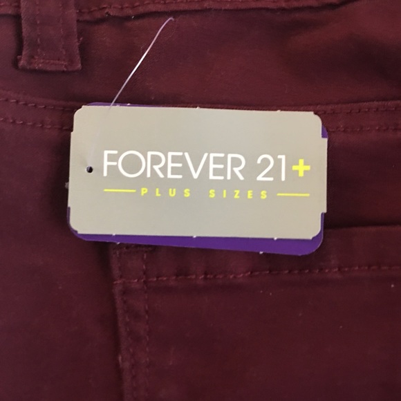 Forever 21+ Burgundy Pants - Picture 3 of 6
